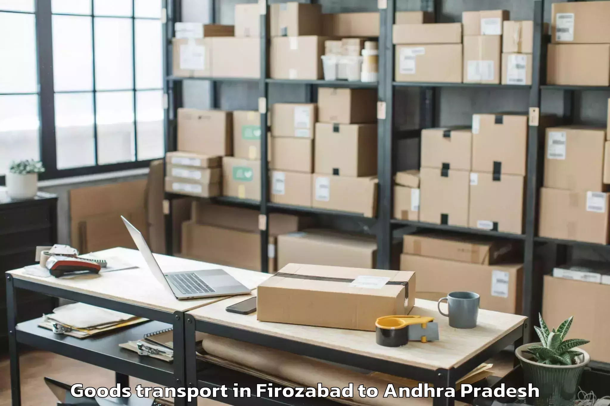 Discover Firozabad to Kruthivennu Goods Transport